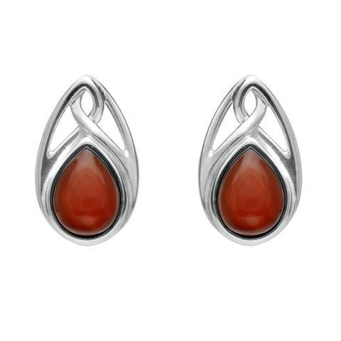 Sterling silver on sale carnelian earrings