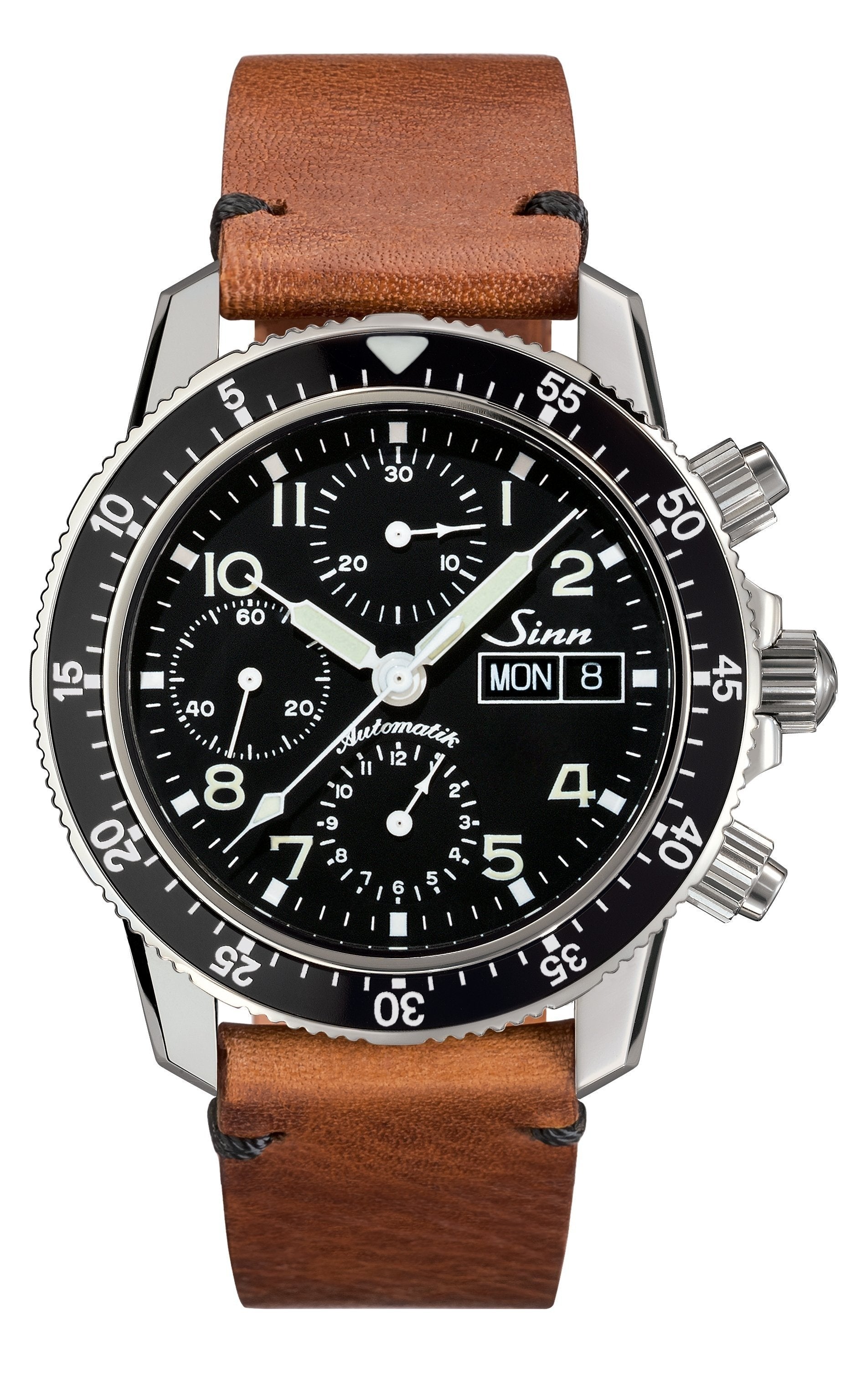 Sinn 103 St Sa Flieger Chronograph Vintage Cowhide Brown Watch