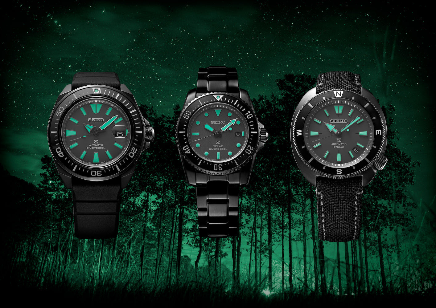 Seiko Prospex Black Series Night Vision King Samurai Limited Edition D SRPH97K1 C W Sellors Fine Jewellery