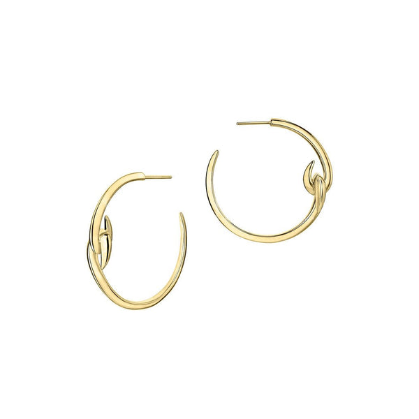 Shaun Leane Hook Yellow Gold Vermeil Hoop Earrings, HT021.YVNAEOS.
