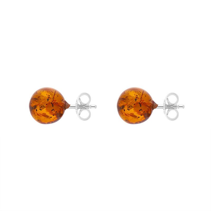 Silver ball hotsell stud earrings 8mm