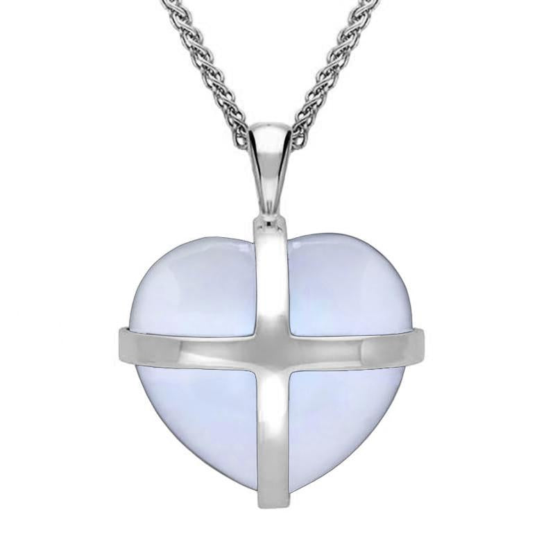 Sterling silver chalcedony best sale necklace