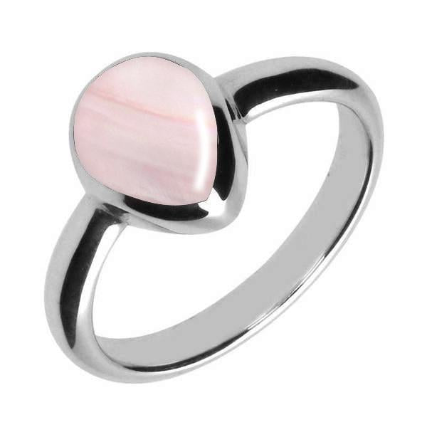 Sterling silver mother cheap of pearl ring