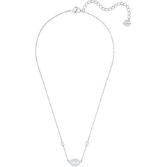 Swarovski Luckily Evil Eye White Rhodium Plated Necklace 5368240 C W Sellors Fine Jewellery