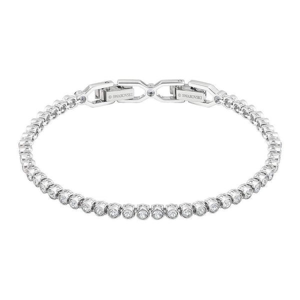 Swarovski Rhodium White Crystal Emily Tennis Bracelet 1808960