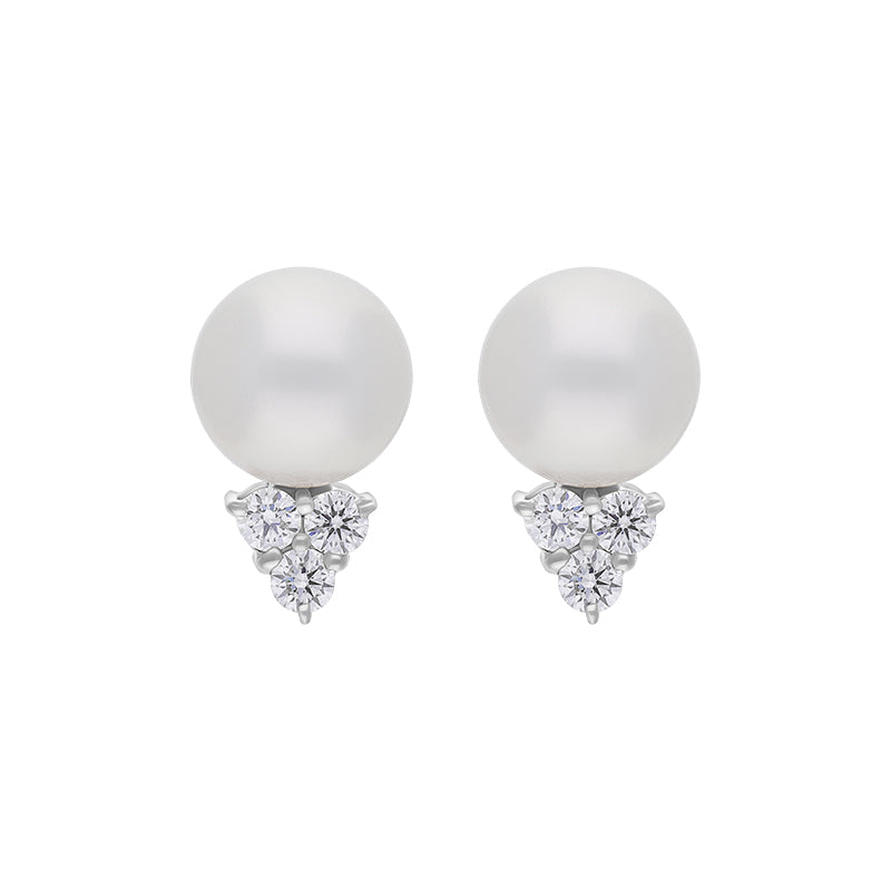 Pearl Earrings metal gold metal gold