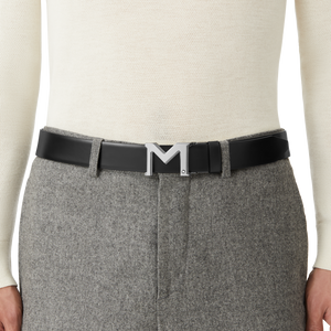 M logo belt top