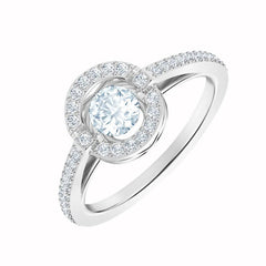 Sparkling dance shop round ring