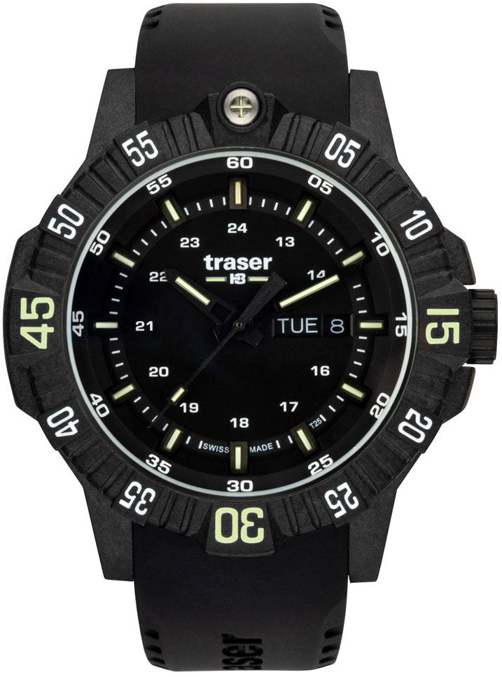traser　トレーサー　P 6504 black storm Traser H3 Watch P 6504 Black Storm Pro Para Edition Rubber P