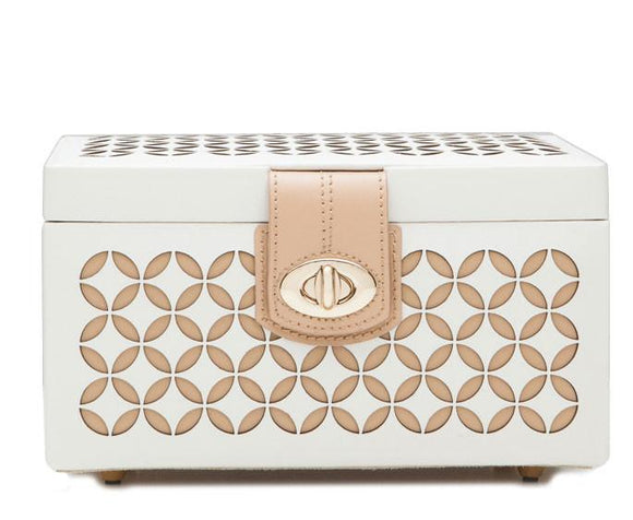 Wolf Chloe Small Jewellery Box Cream 301153