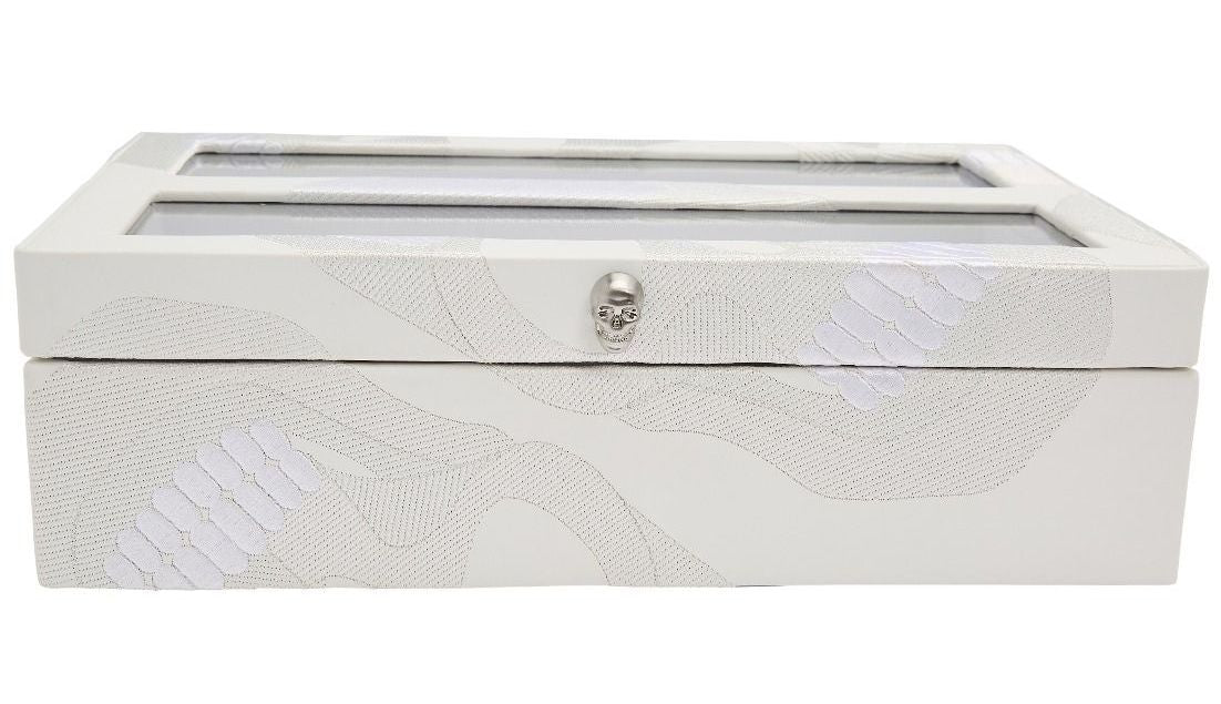 WOLF Watch Box Memento Mori 10 Piece White 493501 C W Sellors Luxury Watches